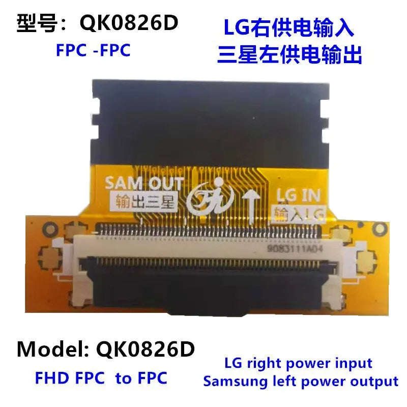 Placa Adaptadora Señal LCD LVDS 51P FHD FPC (Samsung a LG) - Conversión Interfaz Línea LCD