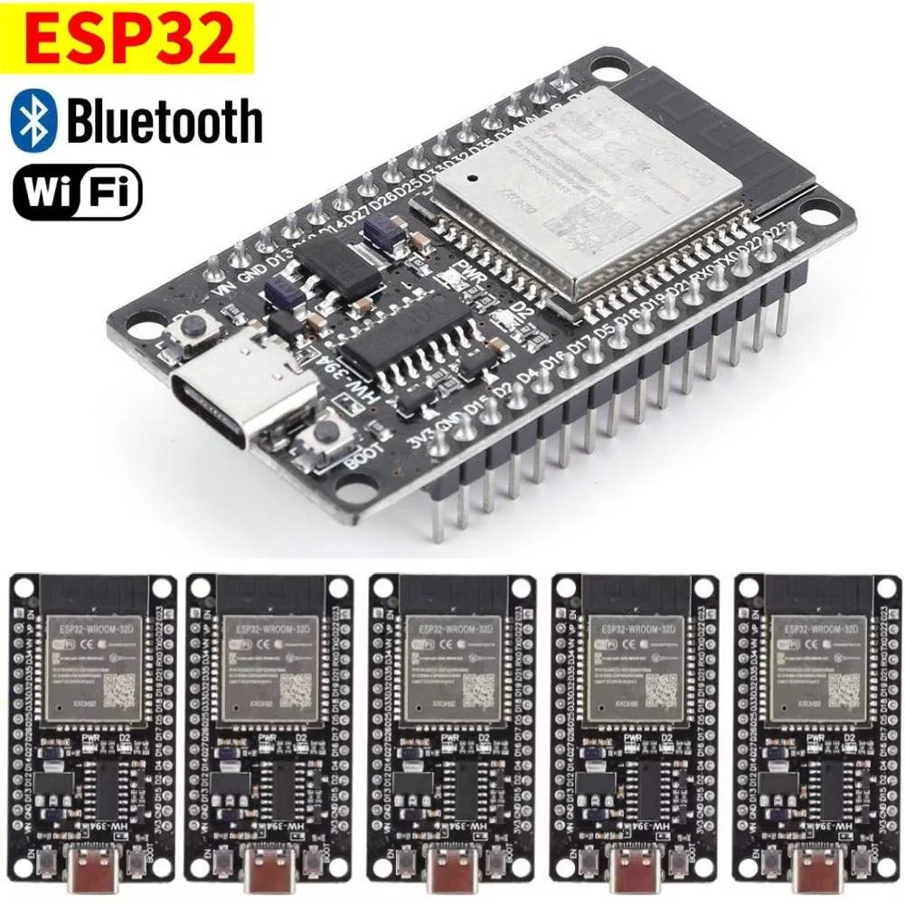 Placa Expansión Módulo Desarrollo ESP32 (ESP-WROOM-32) WiFi + Bluetooth compatible Bajo Consumo para Hogar Inteligente