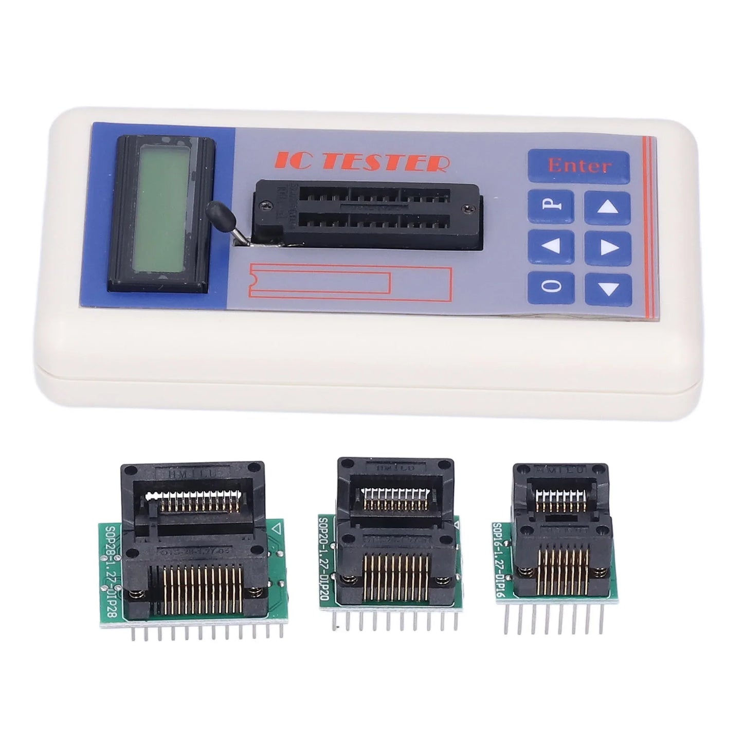 Tester Circuitos Integrados (IC) TSH-06F - Medidor Transistores (Modos 5V/3.3V/Auto)