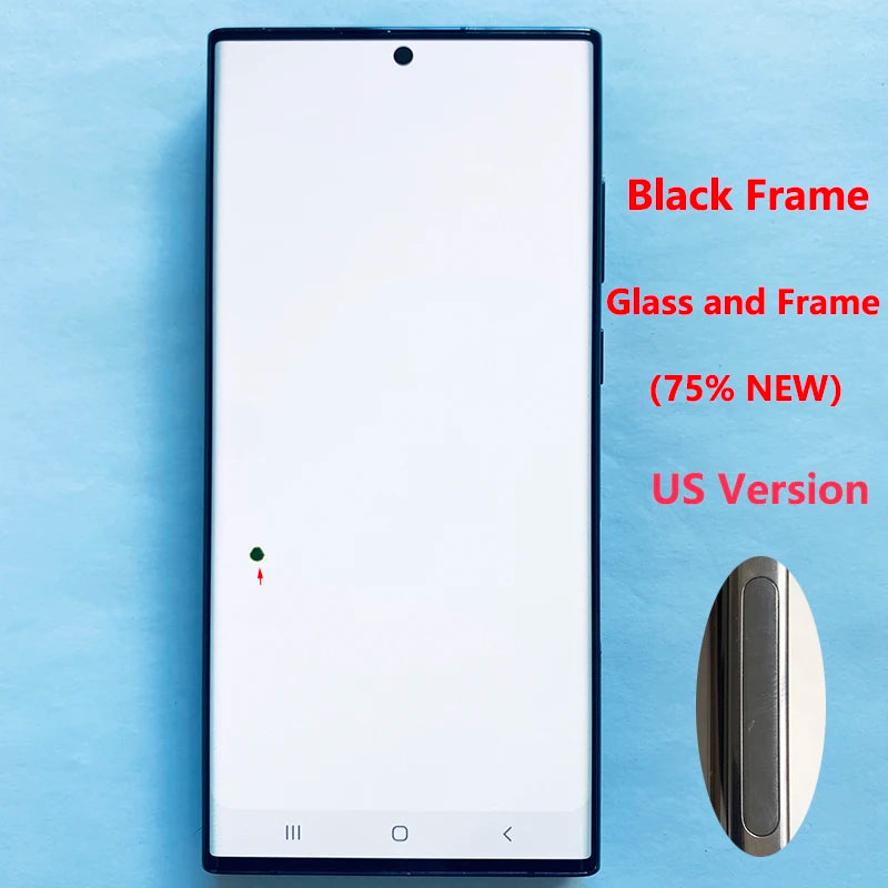 Pantalla 6.8" Super AMOLED con Marco y Digitalizador Táctil para Samsung S22 Ultra 5G (S908/S908U/S908B) (Con Defecto Estético)