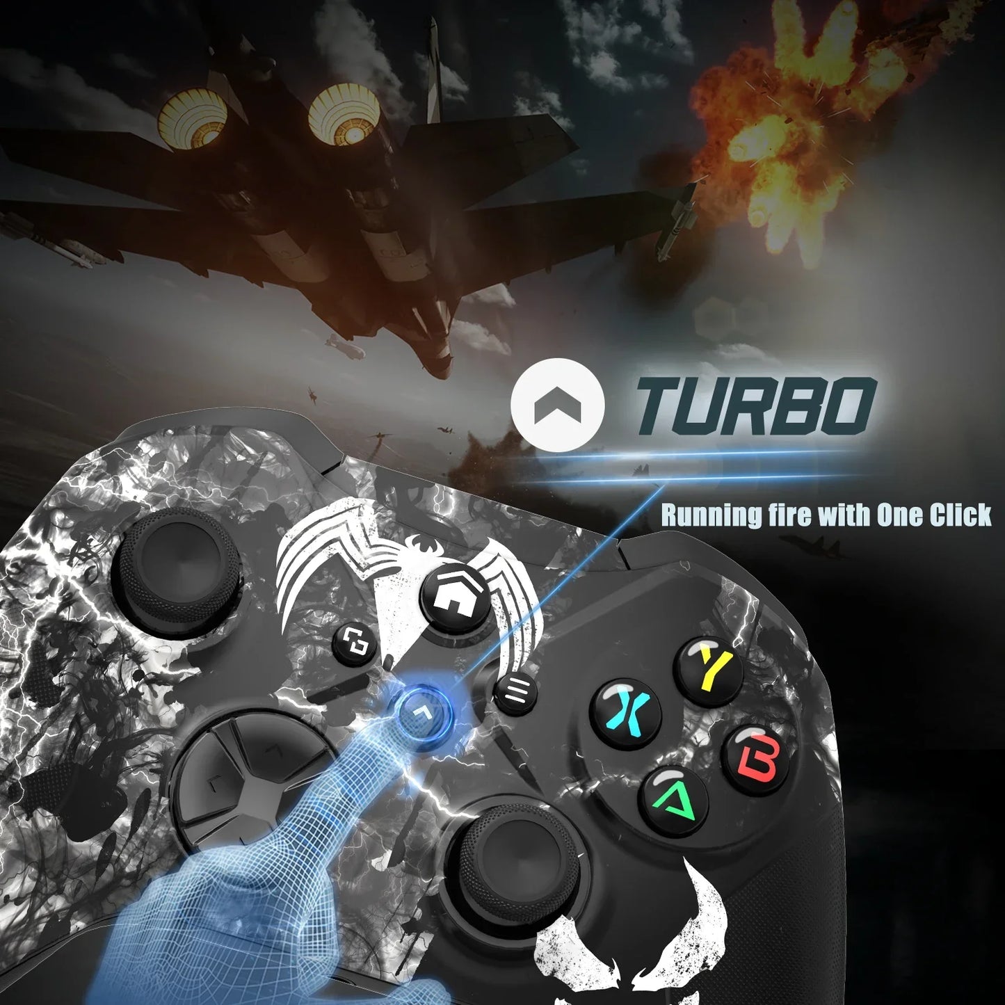 Control Inalámbrico para Xbox One/Series S/X/PC (WiFi, Programable, Vibración, Jack Audio 3.5mm, Turbo, Giroscopio 6 Ejes)