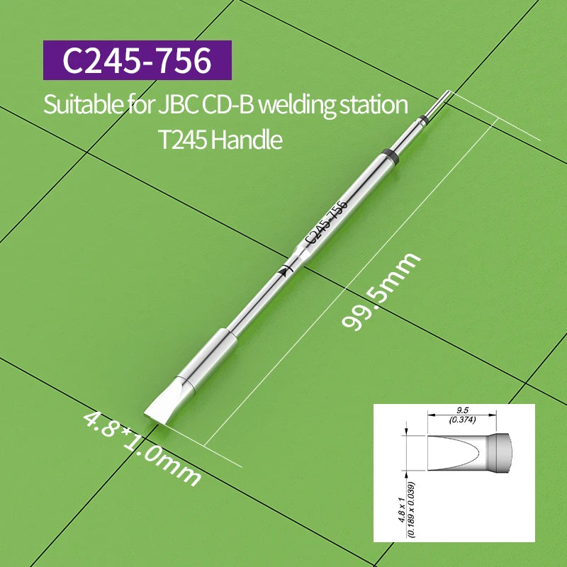 for JBC Soldering station soldering iron tip C245-944 C245-966 C245-407 C245-741 C245-755 756 compatibility JBC T245 Handles