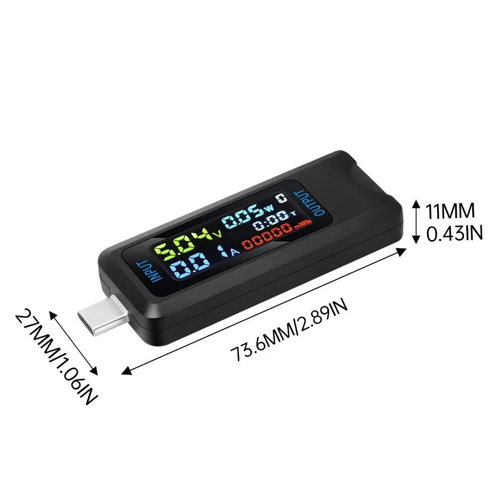 Tester USB Medidor Voltaje/Corriente/Capacidad Batería (Voltímetro Doctor Cargador Power Bank)
