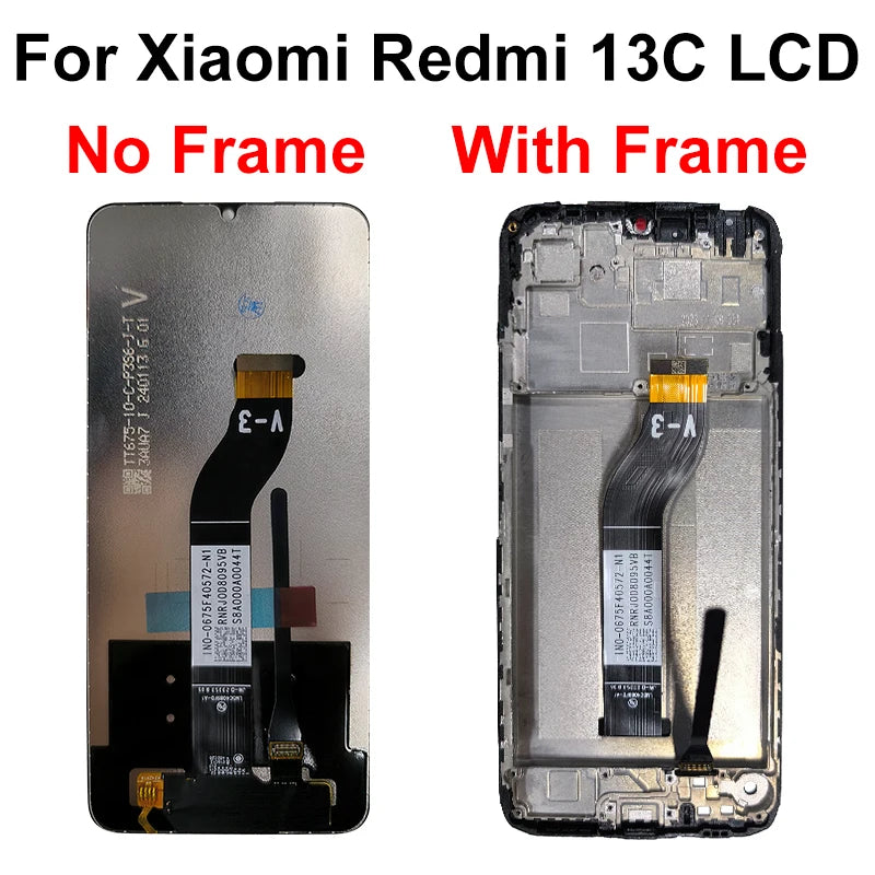 AAA+ IPS For Xiaomi Redmi 12C 22120RN86G 12 LCD 14R 14C Display Touch Screen Digitizer Replace For Redmi 13C LCD 13 Display
