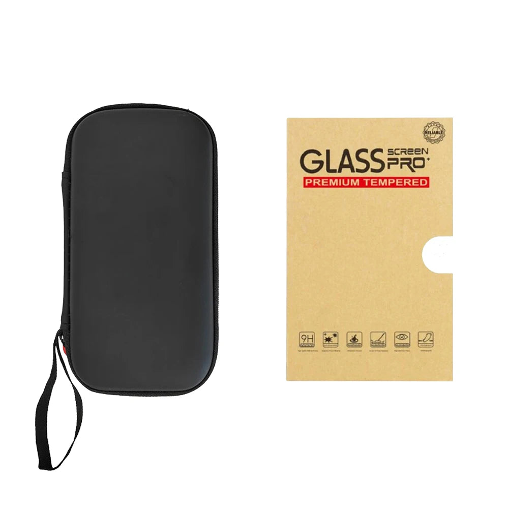 Set Estuche Transporte Rígido + Protector Pantalla para Consola Videojuegos Anbernic RG40XX H (Accesorios)