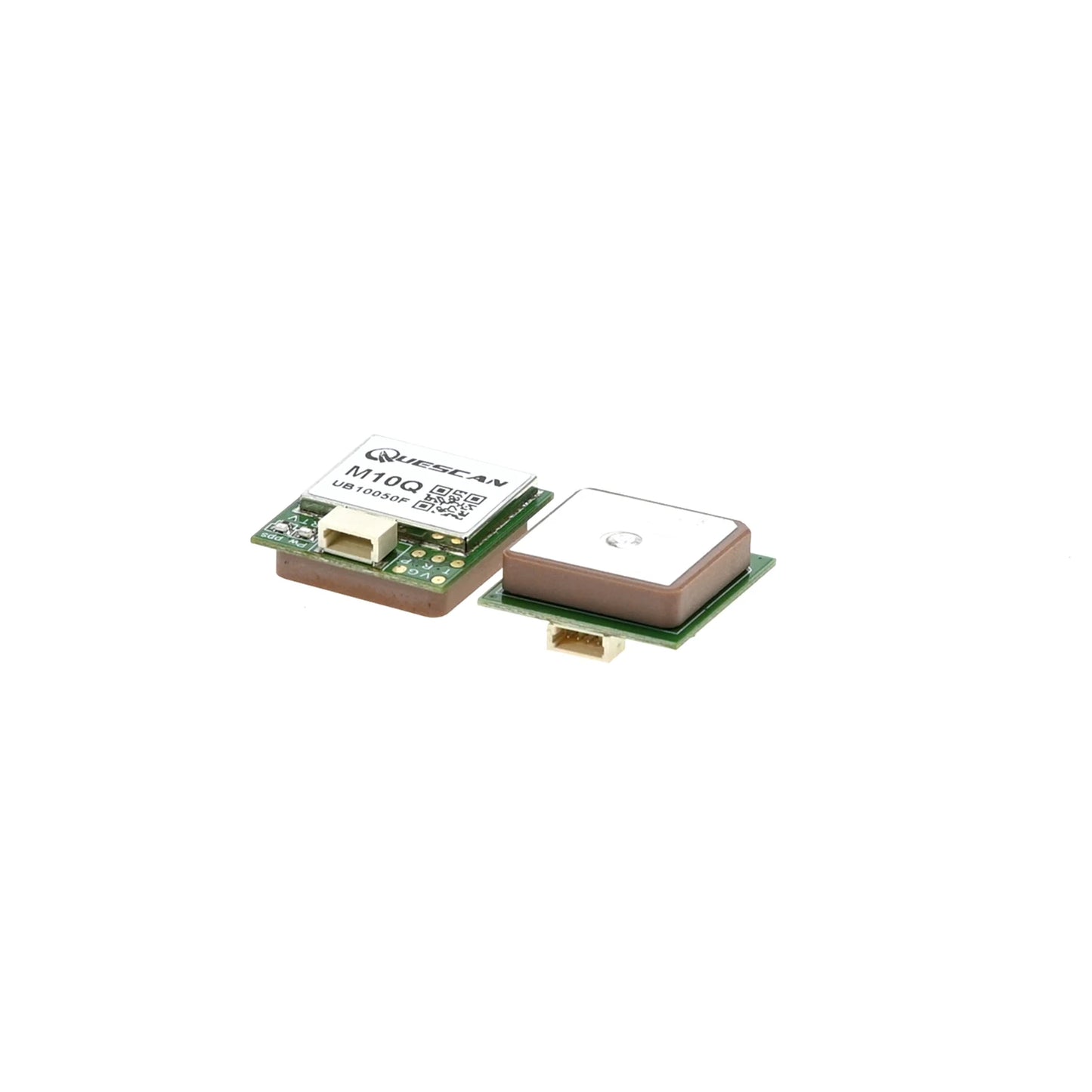 Módulo GNSS GPS QUESCAN M10Q (UBX-M10050-KB) con Antena (GPS/GLONASS/Galileo/BeiDou, NMEA, 1-25Hz, 22x20mm)