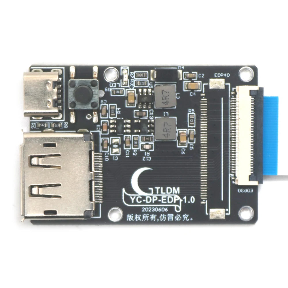 Placa Adaptador Señal DP a EDP 30pin/40pin 2K/4K/8K 2Lane/4Lane + Cable EDP
