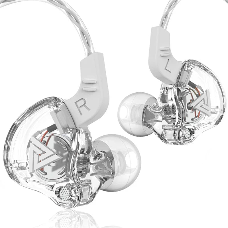 Auriculares con Cable QKZ AK6 (Driver Cobre HiFi, 3.5mm) Deportivos con Micrófono (Bajos Estéreo, In-Ear)