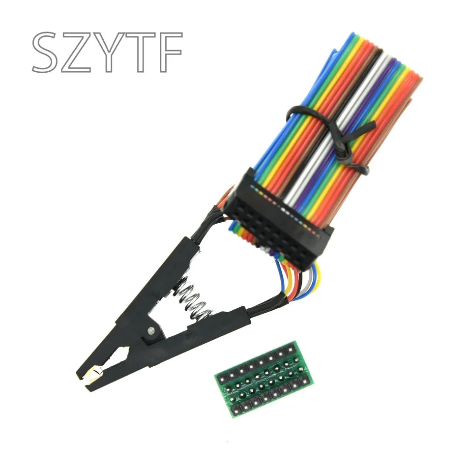 Kit Programador USB CH341A 24/25 Series EEPROM Flash BIOS + Clip Test SOIC8/SOP8