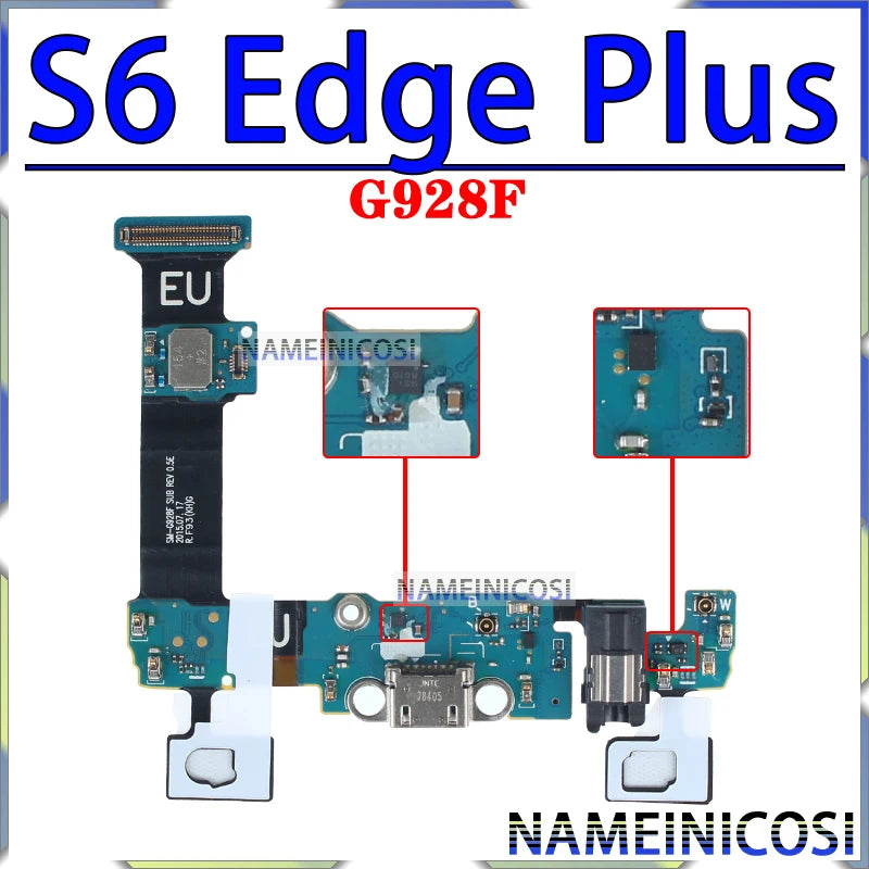 Placa Módulo Puerto Carga USB Dock para Samsung Galaxy S6/S7/S8/S9 Edge/Plus (G920/G925/G930/G950/G955/G960/G965 F/U)