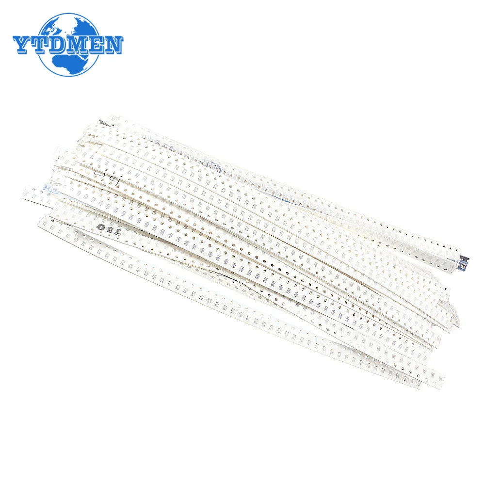 Kit Surtido Capacitores SMD (1pF-10uF, 50 Valores x 50 Unidades = 2500 Piezas, 0402/0603/0805)