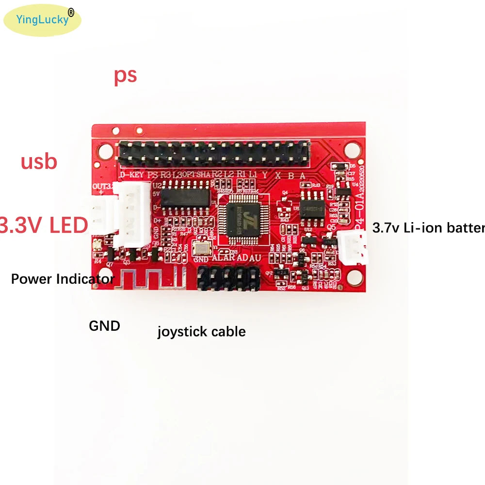Placa Encoder PCB Joystick Arcade Inalámbrico Bluetooth USB Zero Delay (Controlador 3 en 1) para Sanwa/PC/PS3/PS4 DIY