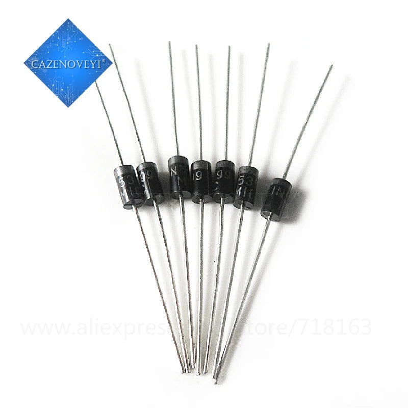 Diodo THT DO-41 - Varios Tipos (1N5817/19, 1N400x, FRxxx, etc.) - Lote 50 Piezas