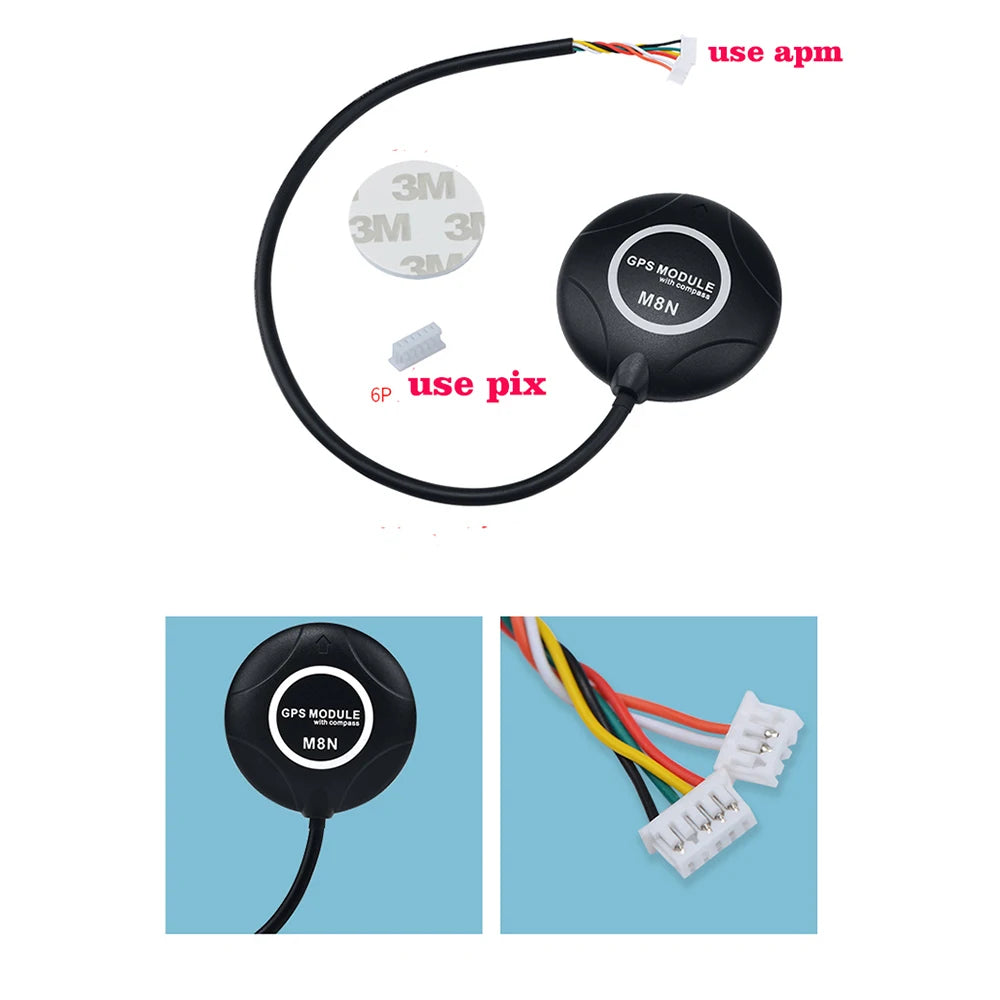 Módulo GPS M8N / M9N / M10 con Compás Integrado para Controladora Vuelo APM 2.6/2.8 / Drones S550/F550