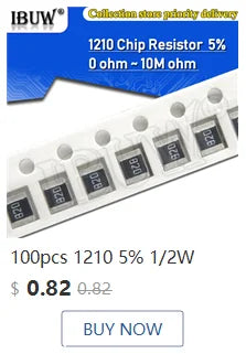 Capacitor Cerámico Multicapa Chip SMD 0805 (0.5pF-22uF) - Pack 100 Unidades (Valores Surtidos)