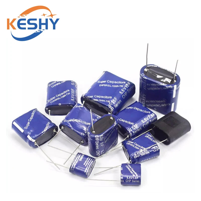 Supercapacitor Farad Tipo Combinación (0.22F-50F, 5.5V) - Unidad (Especificar Valor)