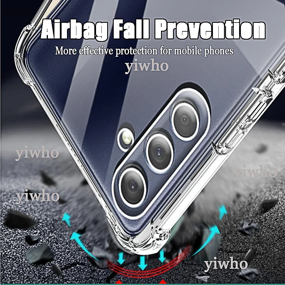 Funda Carcasa Teléfono TPU Silicona Suave Transparente Anti-Golpes para Samsung Galaxy M04/M13/M14/M23/M34/M53/M54 4G/5G