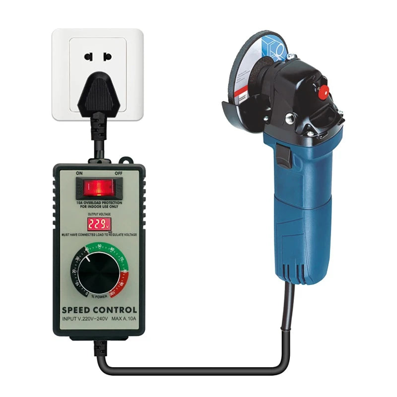 Controlador Velocidad Motor AC 220V 4000W con Display LED Regulador Voltaje Variable Router/Ventilador/Taladro