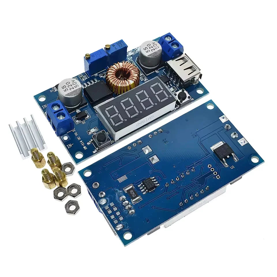 Módulo Cargador Batería Litio CC/CV 5A/12A DC-DC Step-Down con Indicador LED