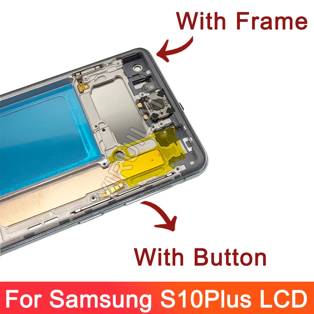 Pantalla TFT LCD con Marco y Digitalizador Táctil para Samsung Galaxy S10 Plus (G9750/G975F) (Reemplazo)