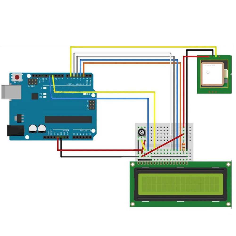 Módulo GPS VK16E (G28U7FTTL) G-Mouse (Antena Cerámica, TTL 9600bps, Flash Integrado) para Control Vuelo/Navegación Vehicular