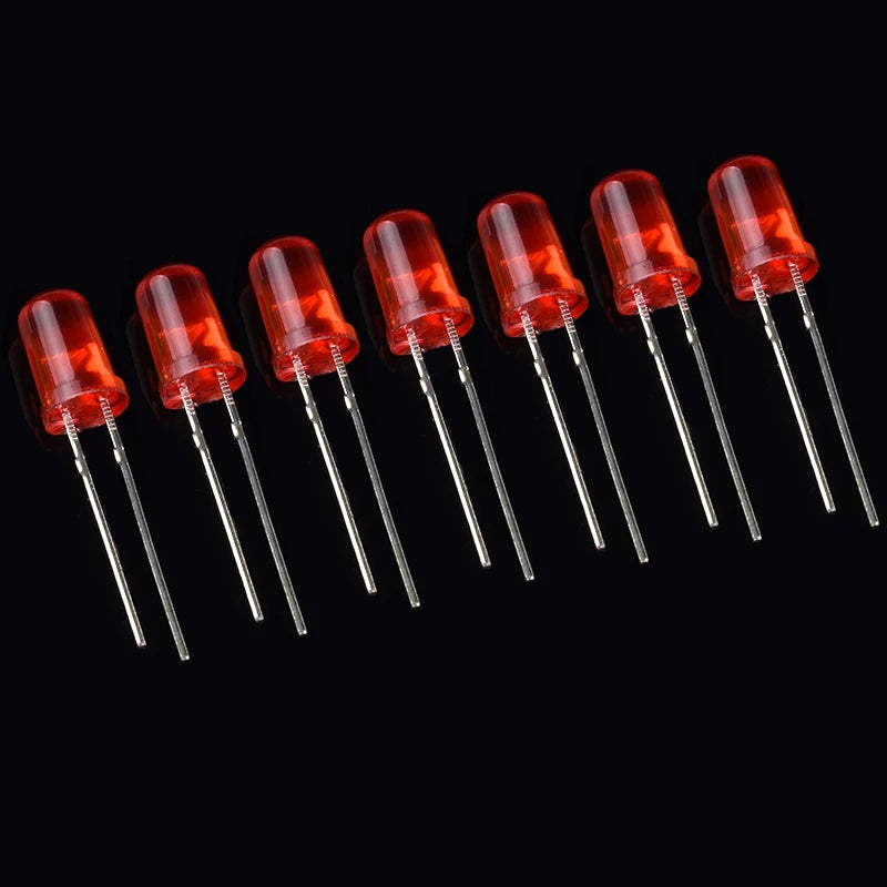 Kit Surtido Diodos LED 3mm/5mm (DIP, Rojo/Naranja/Amarillo/Verde/Azul/Blanco) Componentes Electrónicos