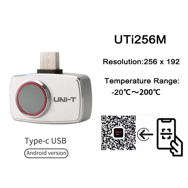 Termógrafo UNI-T UTi260M / UTi256M (256x192) para Celular - Reparación Circuitos Electrónicos PCB, Test Calefacción