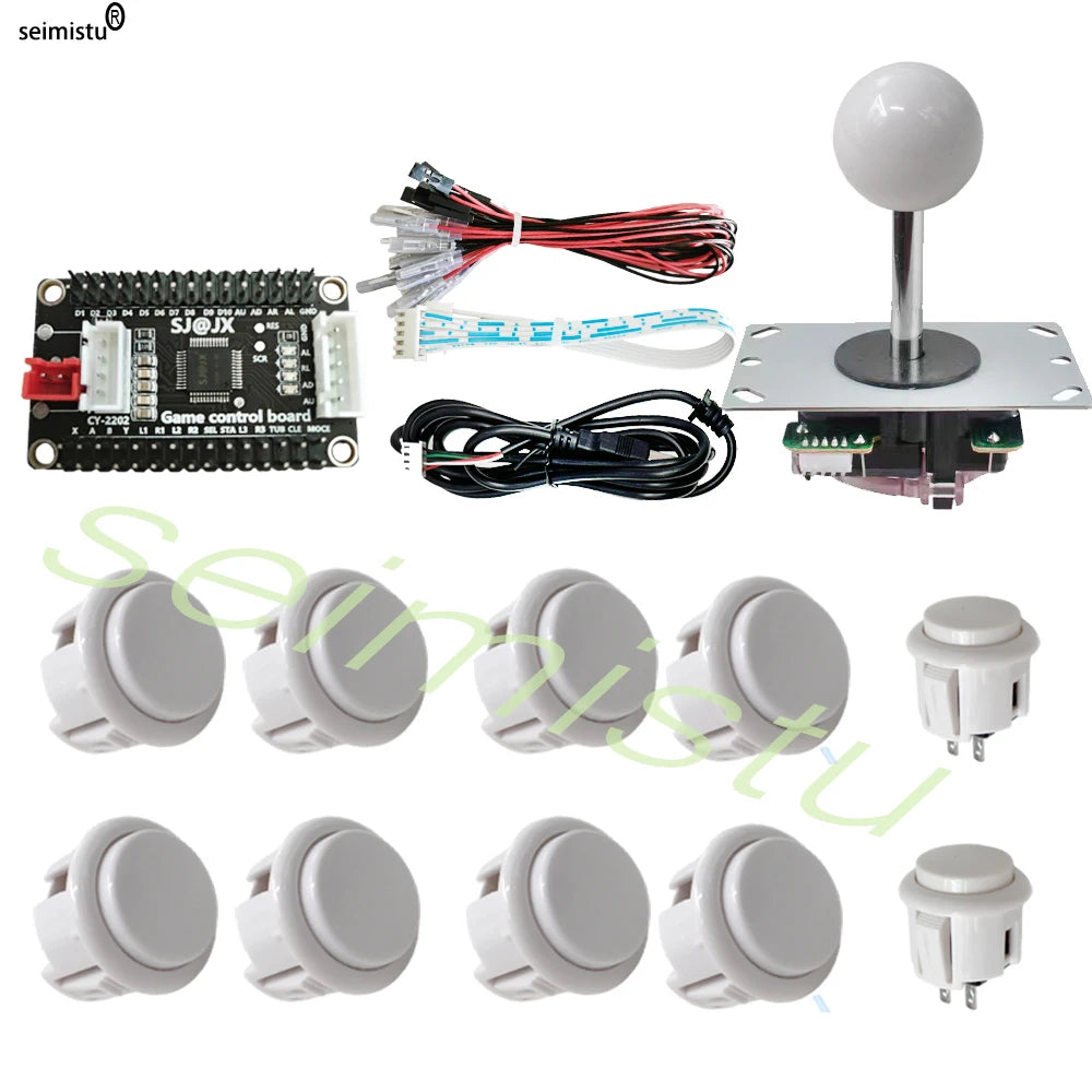 Kit DIY Joystick Arcade (Copia Sanwa) para Neo Geo/Raspberry Pi/XBOX360/Android/PS3 (Controlador USB Zero Delay)