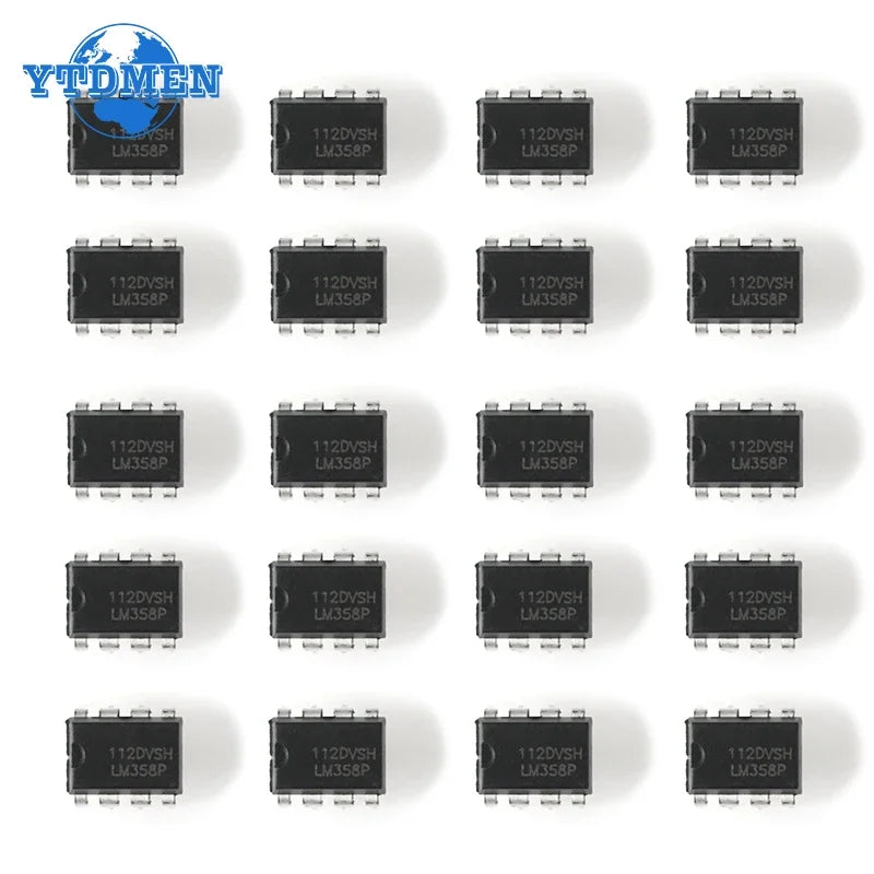 Lote 10/50 Pcs Amplificador Operacional LM358P (LM358) DIP-8 Chip IC Kit