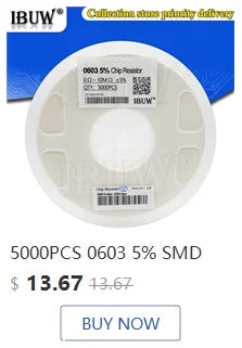 Capacitor Cerámico Multicapa Chip SMD 0805 (0.5pF-22uF) - Pack 100 Unidades (Valores Surtidos)
