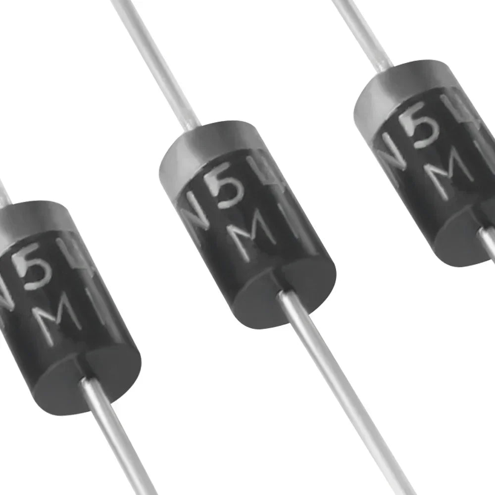 Kit Surtido Diodos THT (Rectificador/Schottky/Switching) - 8 Valores (1N4148, 1N4007, 1N58xx, FRxxx) (Total 100 Piezas)