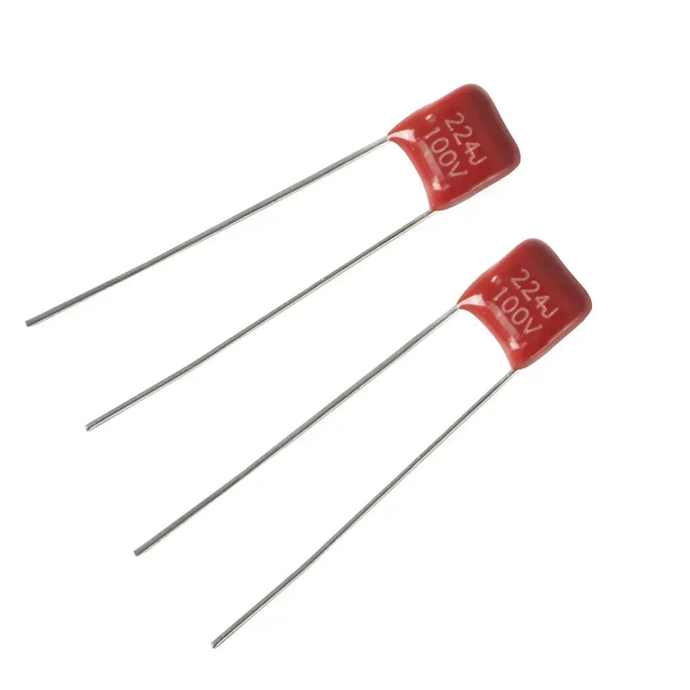 Capacitor Película Polipropileno CBB (10nF-560nF, 100V) - Pack 20 Unidades (Valores Surtidos)