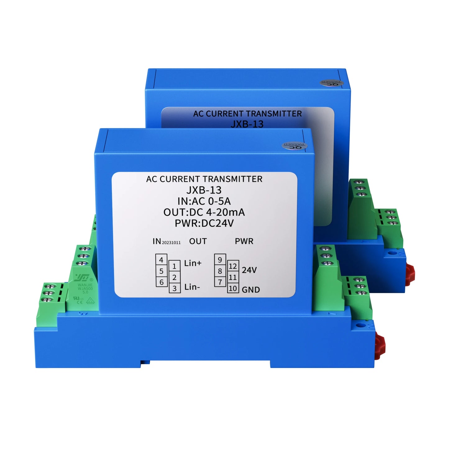 Transductor Voltaje DC 0-100V/200V/500V a RS485/4-20mA/Relay / Sensor Voltaje AC DC24V
