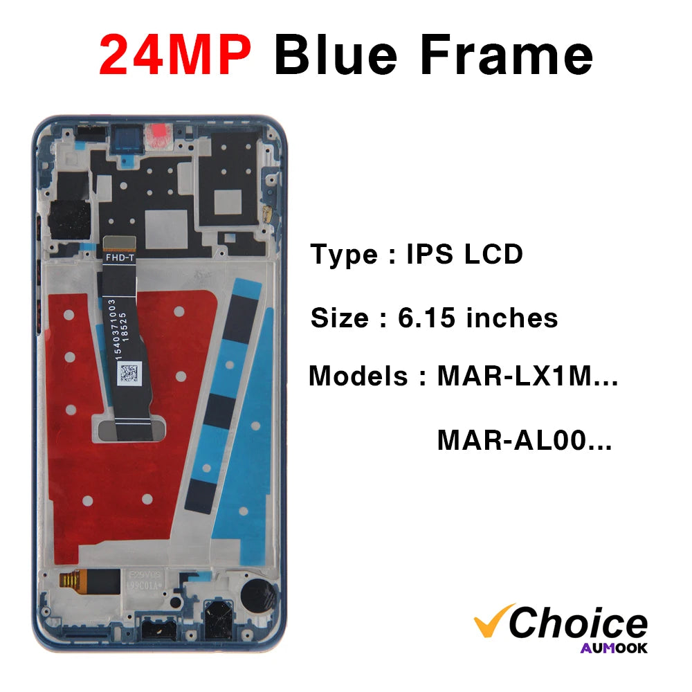 for HUAWEI P30 Lite AAA+ IPS LCD Display Touch Screen Digiziter Assembly pantalla For Huawei Nova 4e With Frame LCD Display