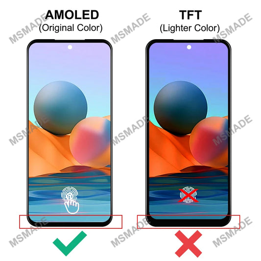 Super AMOLED For Xiaomi Redmi Note 10 Pro LCD Screen Displa For Xiaomi Poco X4 Pro LCD M2101K6G 2201116PG Display Replace Parts