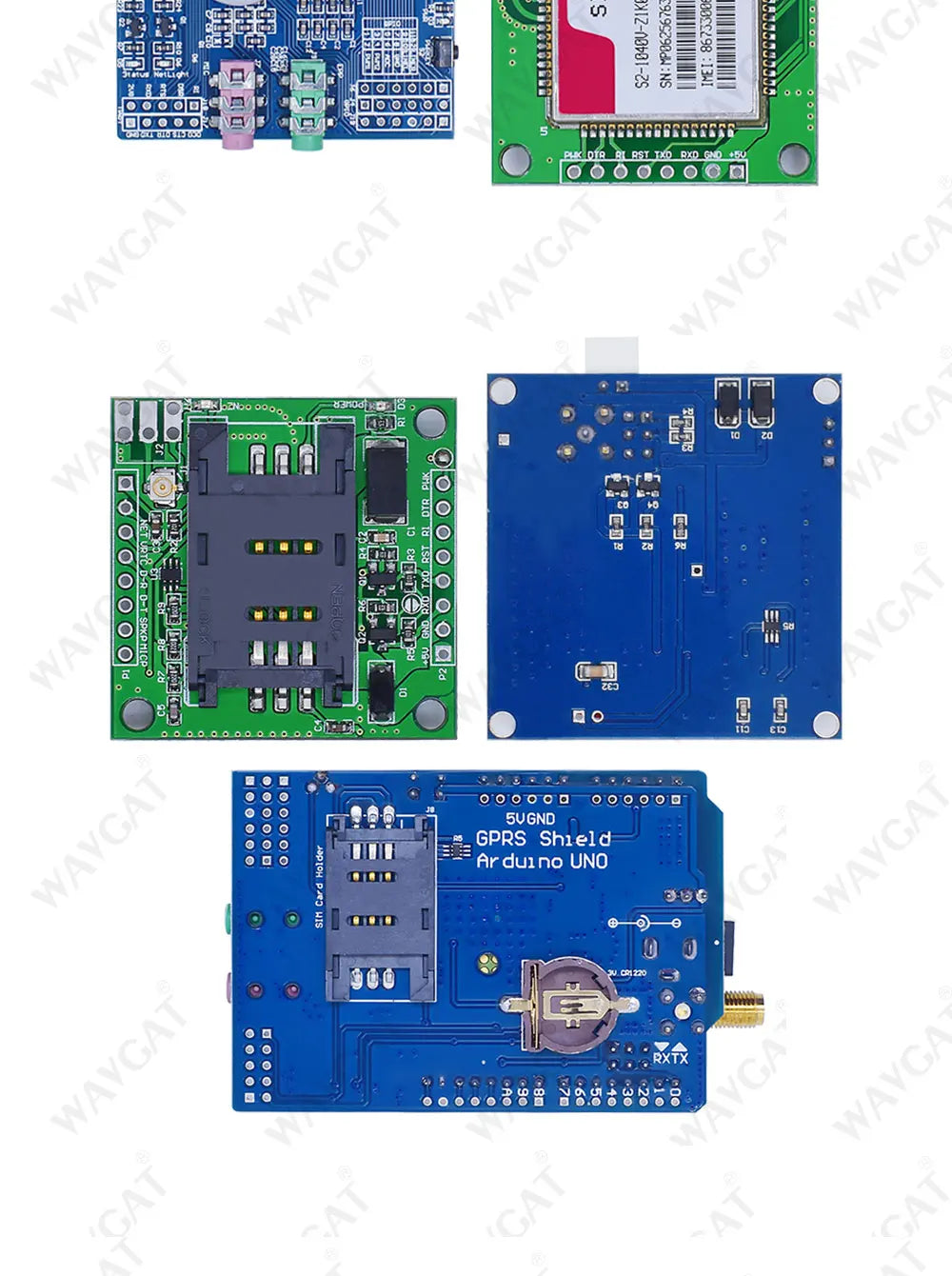 Kit Placa Módulo Transmisión Datos Inalámbrica GSM/GPRS SIM900A / SIM900 Mini V4.0 con Antena (Refurbished, C83 AEAK)