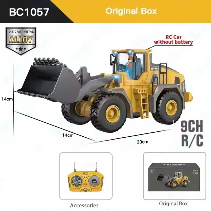 Auto Excavadora Todoterreno RC 4x4 a Batería (Drift, Acrobacias) Juguete Crawler Control Remoto para Niños Regalo