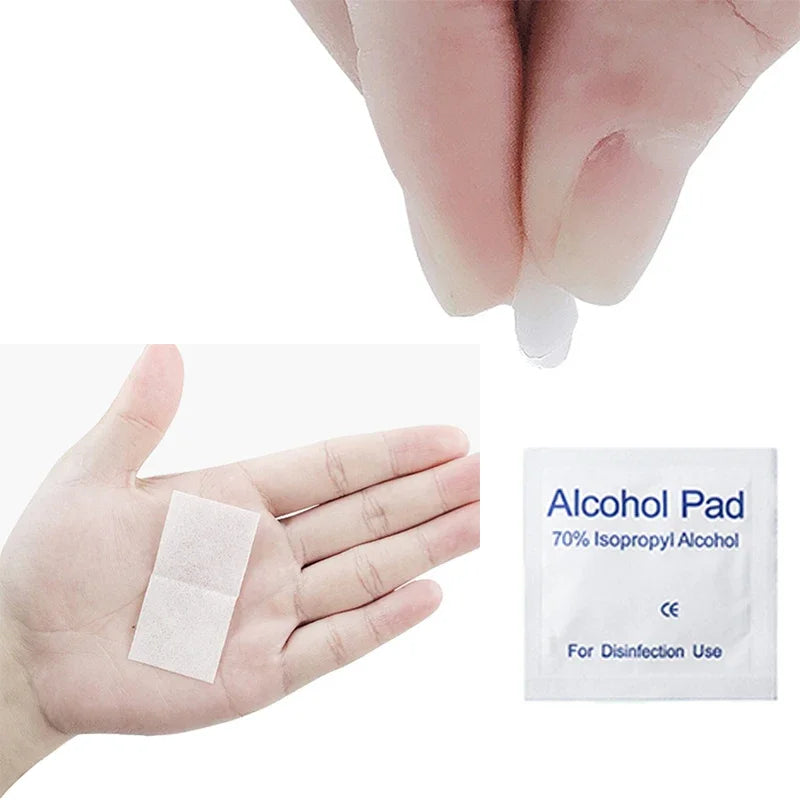 100Pcs/box 75% Alcohol Wipes Individually Wrapped for Disposable Cleaning Pads Car Detail Glass Wash Towel Screen Glasses Clean
