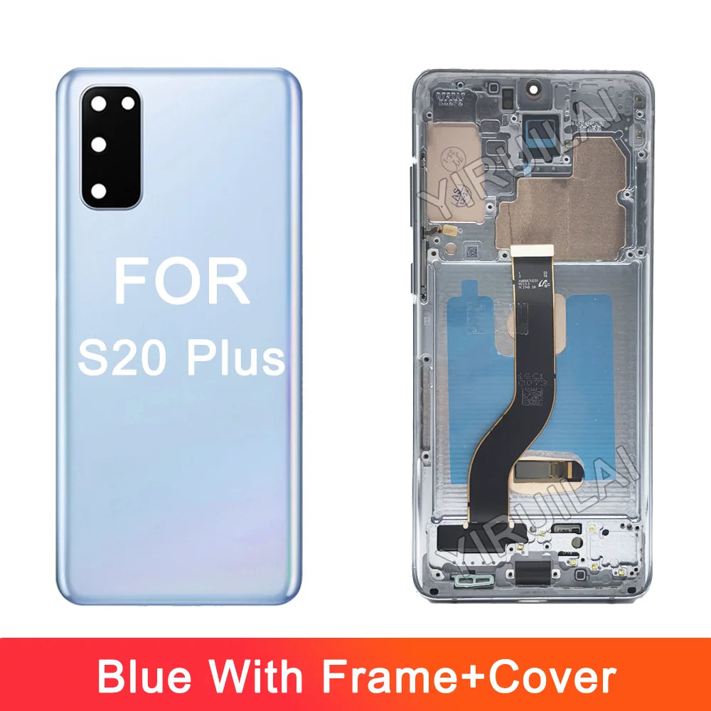 Pantalla LCD OLED para Samsung S20 plus G985 G985F G985F/DS, montaje de digitalizador con pantalla táctil de repuesto