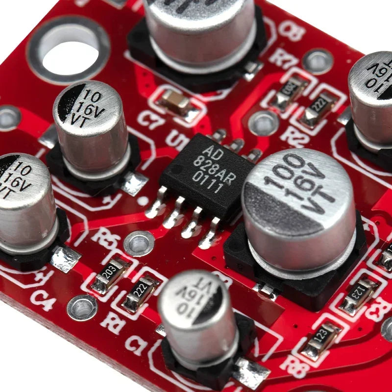 Lote 1-10 Pcs Módulo Preamplificador Estéreo AD828 DC 5V-15V (12V)
