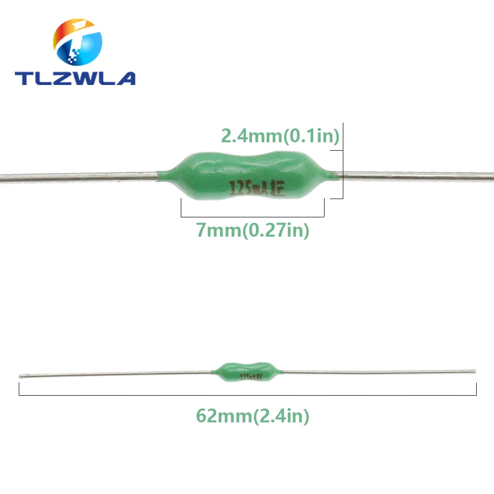 10PCS 2.4*7mm Axial Lead Green Fuse 125/250V 2.4 x 7 63mA 125mA 250mA 1A 2A 3A 4A 5A 7A 8A 10A Fast Blow PICO Resistance Fuse