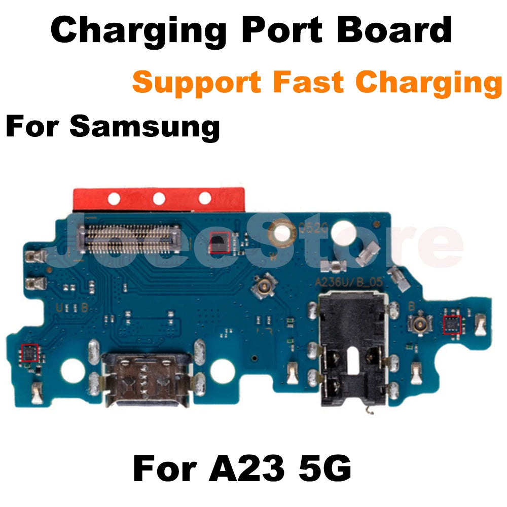 Placa Puerto Carga Rápida USB con Micrófono y Flex para Samsung Galaxy A12-A14/A23/A24/A33/A52/A53/A72/A73