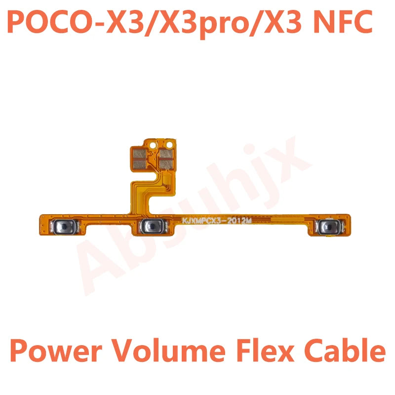 Main Motherboard Connector LCD Display Power Back Cover Sticker Flex Cable For Xiaomi Mi POCO X3 Pro USB Charging Port Charger