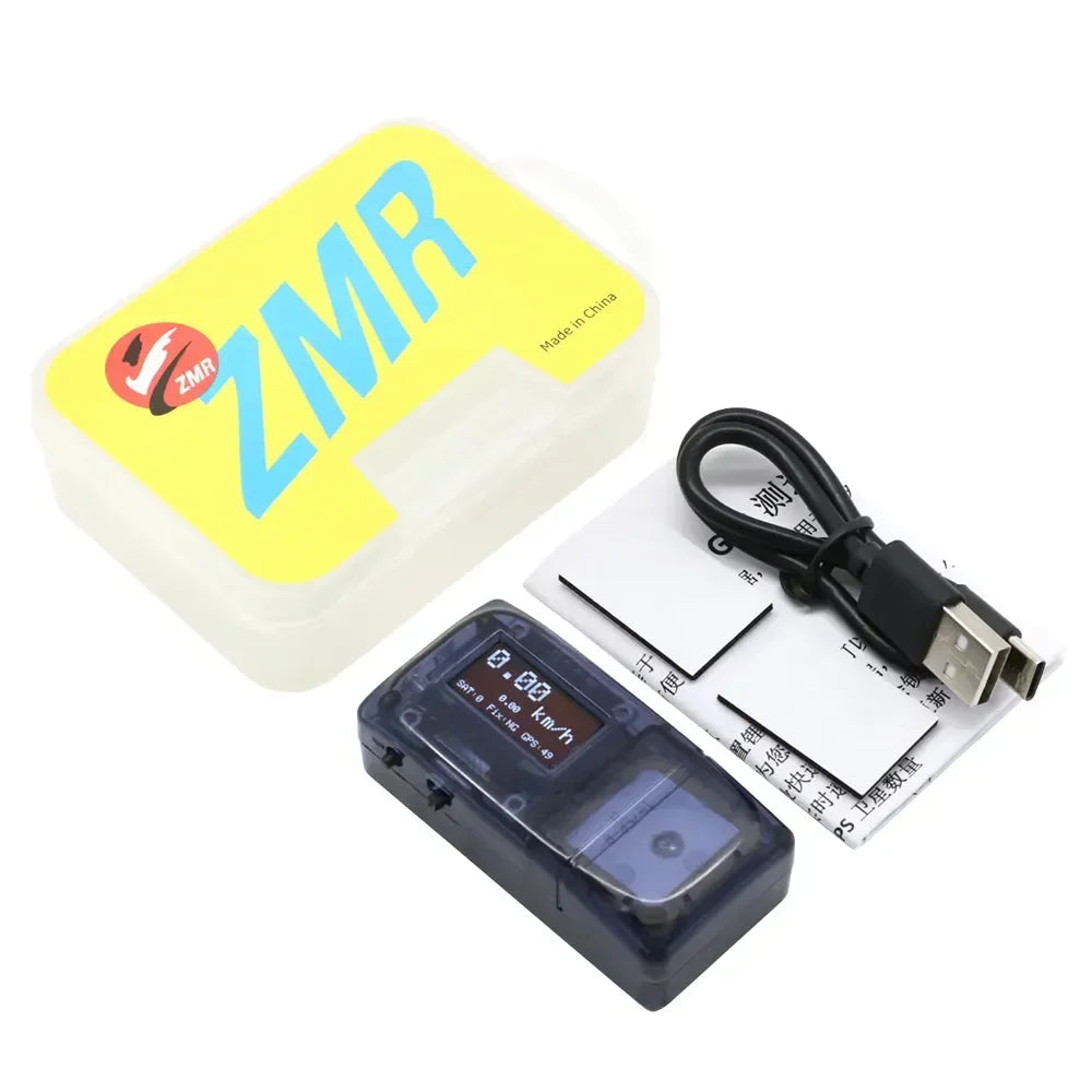 Detector Velocidad GPS ZMR (Speedometer) con Batería LiPo Integrada para Aviones RC / Drones FPV Racing Freestyle