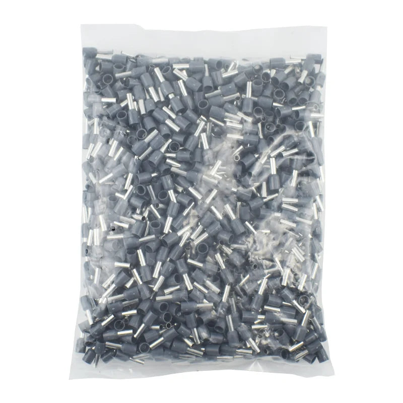 Terminal Tubular Punta Cable Aislado Crimp (E0508/1008/1508/7508/2508) Ferrules Prensado (Pack 1000 Unidades)