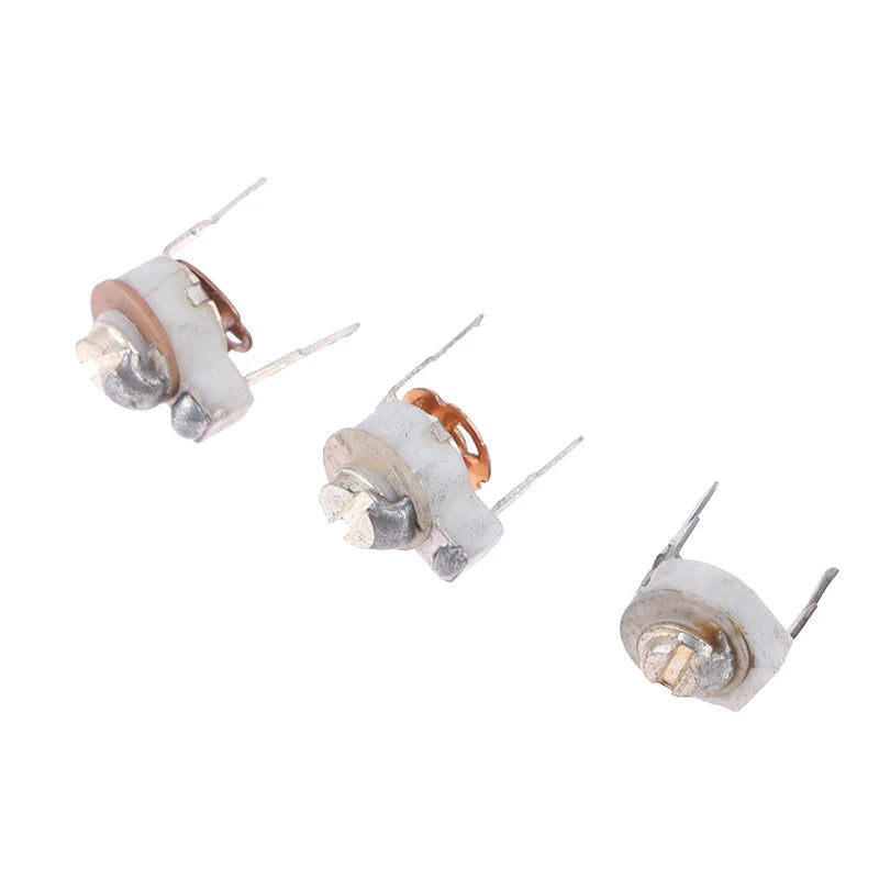 Capacitor Cerámico Variable Trimmer 5mm Ajustable (3pF-30pF) - Pack 5 Unidades (Valores Surtidos)