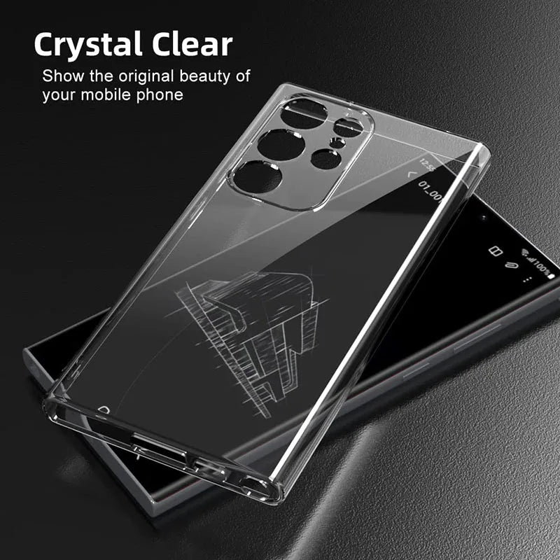 Funda Carcasa Silicona Suave Transparente para Samsung Galaxy A12/A13/A23/A52/A52S/A53/A54/A55 / S20 FE / S21-S25 Ultra / Note 20 Ultra
