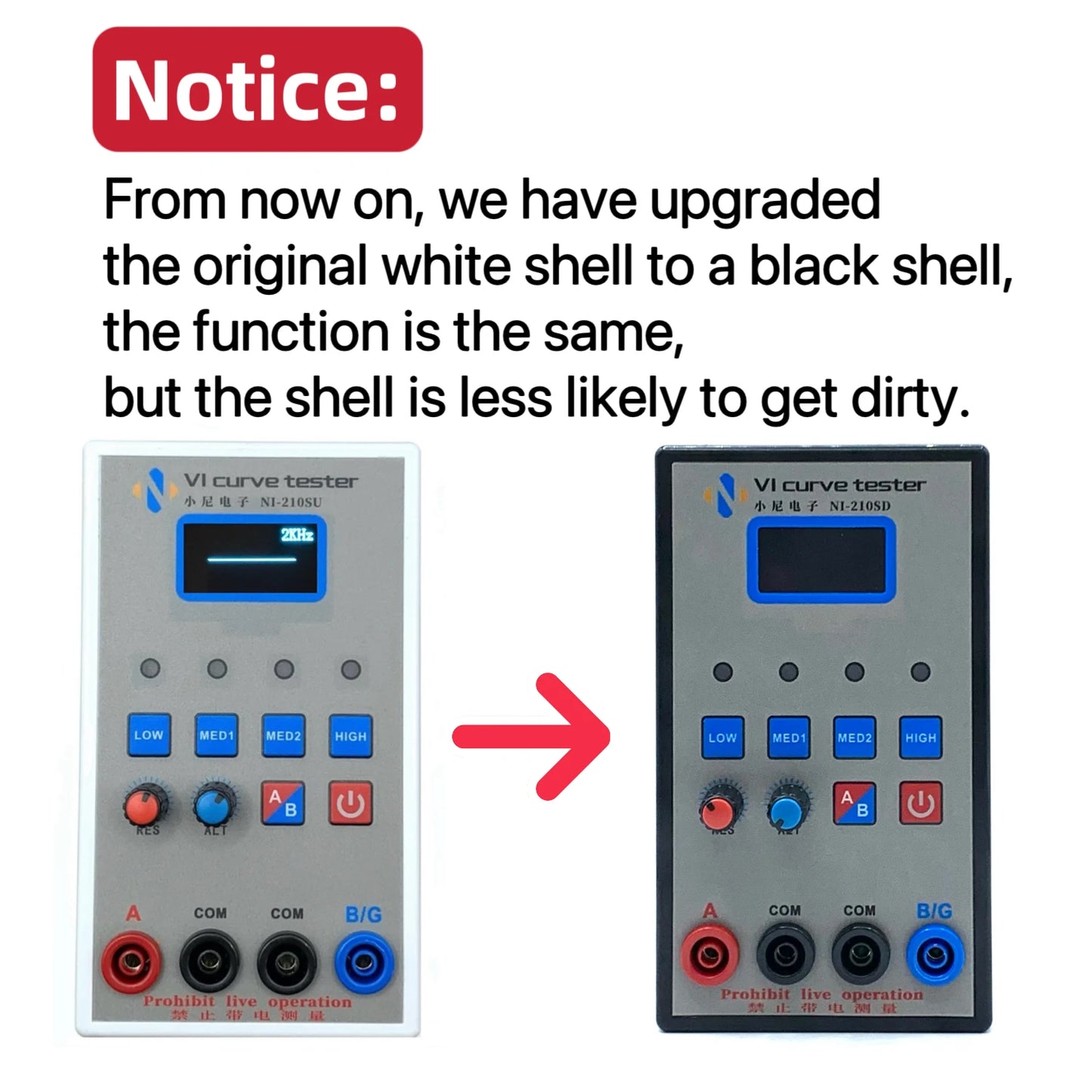Tester Portátil Curva VI OLED Doble Canal - Analizador ASA Reparación Online (4 Voltajes, 4 Frecuencias)