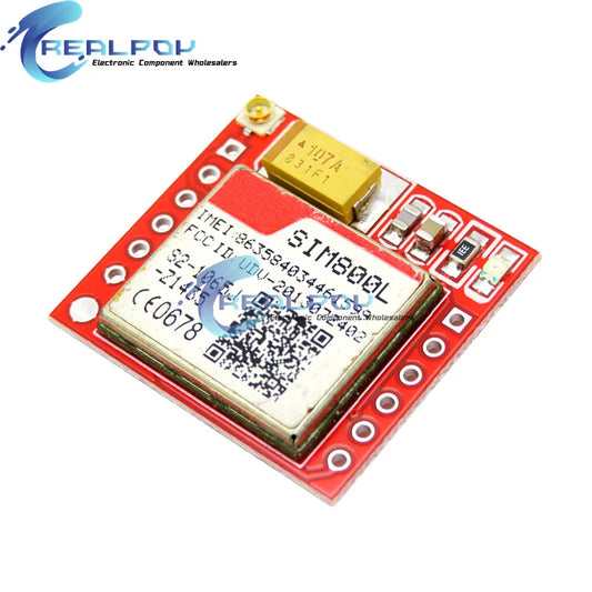 Módulo GSM/GPRS SIM800L Pequeño (MicroSIM, Quad-Band, Serial TTL) Placa Core para Arduino
