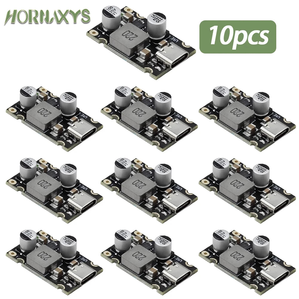 Lote 5/10 Pcs Módulo Carga Rápida PD 65W USB-C Soporta PD3.1/QC3.0/SCP/PPS 5V-20V